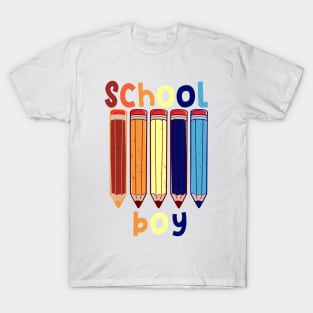Funny School boy school start T shirt T-Shirt